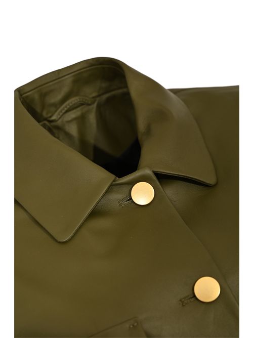 Giacca Georgia in pelle Tagliatore | GEORGIA CHI25-02 OLIVE678